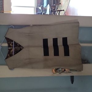 Vintage 1970's leather mini dress
